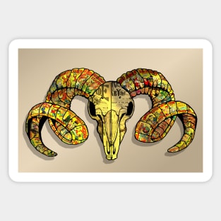 Ram's Skull by BLZ Bob Sticker